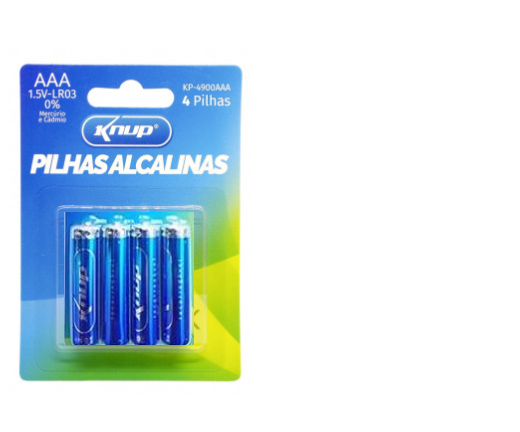  - Pilhas - RECARREGVEL  - Central - unidade    Cod. PILHA ALCALINA 1.5V KP-4900AAA
